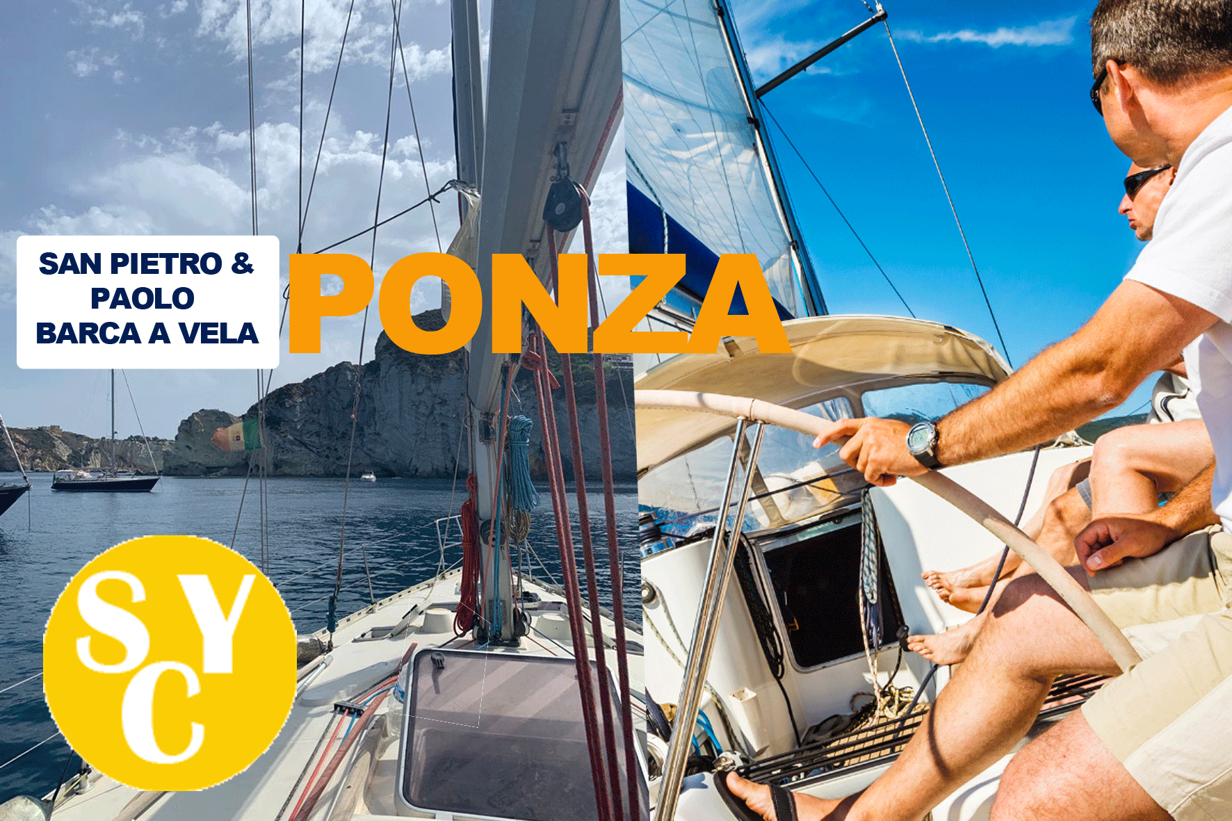 san pietro e paolo ponza in barca a vela
